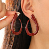 Spray Printed Alloy Stud Earrings WG1C64B-11-1
