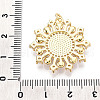 Brass Micro Pave Clear Cubic Zirconia Pendants KK-N268-64G-3