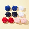 10Pcs 5 Colors Handmade Faux Rabbit Fur Pom Pom Ball Covered Pendants WOVE-FS0001-03-2