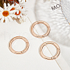 Beebeecraft 3Pcs Alloy Spring Gate Rings FIND-BBC0002-23KCG-02-4