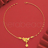 Brass Flower Pendant Necklaces for Wedding Jewelry FS-WGE7B04-03-1