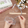 Plastic Minifigures Display Stands with Adjustable Snake Bone Bracket ODIS-WH0070-81A-3