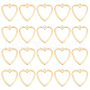 BENECREAT 20Pcs Brass 2-Loop Link Pendants KK-BC0009-63-1