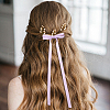 CRASPIRE Big Bowknot Polyester Alligator Hair Clips AJEW-CP0008-39D-5