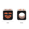 Craft Black Acrylic Beads MACR-YW0001-11-7