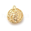 Brass with Cubic Zirconia Pendants KK-E792-28G-02-1
