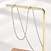 Brass Ball Chain Necklaces KK-P304-03P-2