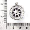 Natural Amethyst Pendants G-K339-04P-10-3