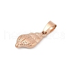 Ion Plating(IP) 304 Stainless Steel Pendants STAS-G066-26RG-2