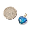 Gradient Color K9 Glass Imitation Tourmaline Pendants PALLOY-JF03453-2