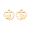 304 Stainless Steel Charms STAS-I151-26G-2