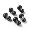Mother's Day Gifts Natural Snowflake Obsidian GuaSha Stone G-A205-25M-1