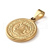 201 Stainless Steel Pendants STAS-U053-08F-G-2