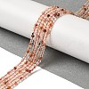 Natural Red Hematoid Quartz/Ferruginous Quartz Beads Strands G-B090-A10-02-2