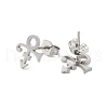 Non-Tarnish 304 Stainless Steel Stud Earrings EJEW-K285-02P-2