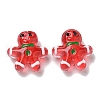 Christmas Handmade Lampwork Beads Strands LAMP-M021-02G-2