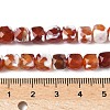 Natural Fire Crackle Agate Beads Strands G-H078-C49-6mm-01-5