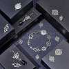 Tibetan Style Alloy Links TIBEP-PH0004-76-WH-2