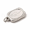 Non-Tarnish 304 Stainless Steel Pendants STAS-A076-15P-3