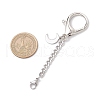 3Pcs 3 Styles Alloy & 304 Stainless Steel Lobster Claw Clasps HJEW-JM03381-3