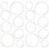 SUNNYCLUE Brass Linking Rings KK-SC0001-72P-1