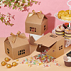 House Shape Cardboard Candy Storage Box CON-WH0084-89B-5