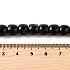 Natural Black Agate(Dyed & Heated) Beads Strands G-U023-B01-03-5