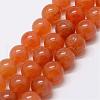 Natural Red Aventurine Bead Strands G-P257-03-6mm-1