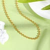 3MM 304 Stainless Steel Ball Chain Necklaces NJEW-D322-02G-2