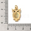 Rack Plating Brass Micro Pave Cubic Zirconia Pendants KK-K377-41G-3