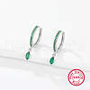 Anti-Tarnish Rhodium Plated 925 Sterling Silver Hoop Earring for Dangle Earrings NC3704-13-1