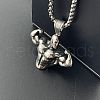 Retro Rock Punk Men's Stainless Steel Pendant Necklaces HM8341-5