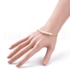 Mother's Day Jewellery Natural Pearl Beaded Bangle BJEW-JB08163-01-3