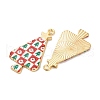 Christmas Theme Rack Plating Alloy Pendants FIND-M020-02D-G-2