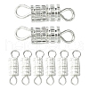20Pcs Brass Screw Clasps KK-YW0002-40S-1