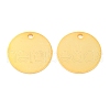 925 Sterling Silver Blank Flat Round Charms STER-F057-01G-01-1