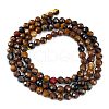 Natural Tiger Eye Beads Strands G-M399-03C-01-5