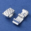 Brass Watch Band Clasps KK-F880-22S-2
