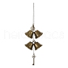3Pcs Iron Bell & Alloy Key Charm Hanging Ornaments HJEW-JM03429-3