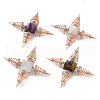 Rose Gold Brass Spritual Energy Generator DJEW-P003-01RG-1