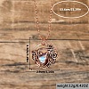 Bohemian Style Flwoer Zinc Alloy & Teardrop Synthetic Moonstone Pendant Necklaces for Women FS-WG7C0FD-01-2