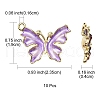 10Pcs Rack Plating Alloy Enamel Pendants ENAM-YW0002-50-3