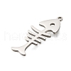 Anti-Tarnish 304 Stainless Steel Pendants STAS-S150-11P-2