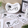 Beach Theme PVC Cartoon Self Adhesive Car Stickers FIND-WH0152-165C-4