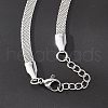 Tarnish Resistant Stainless Steel Network Chains/Mesh Bracelets Bracelets BJEW-I274-13S-5
