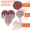GOMAKERER 2Pcs 2 Colors Alloy Rhinestone Brooch FIND-GO0003-52-5