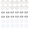 Unicraftale DIY Blank Dome 304 Stainless Steel Brooch Making Kit DIY-UN0056-17-1