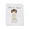 Rectangle Paper Hair Clip Display Cards CDIS-C004-03D-2