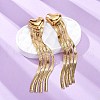 304 Stainless Steel Stud Earrings EJEW-Z098-02G-2