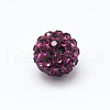 Polymer Clay Rhinestone Beads RB-H258-HD10mm-502-1